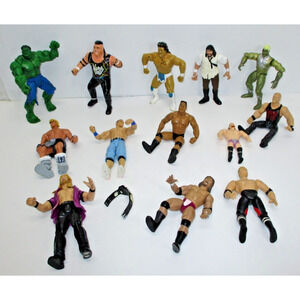 Pro Wrestling and more Collectible Action figures - group of 13!
